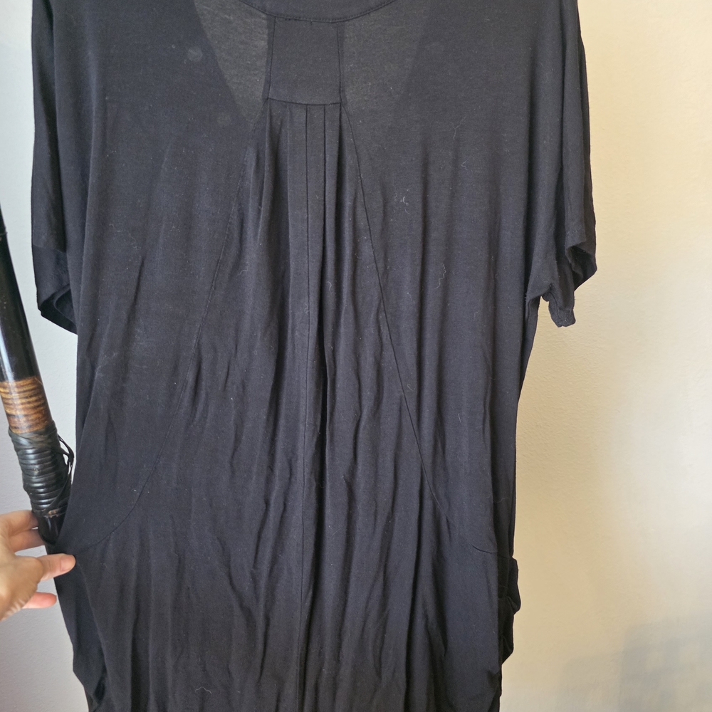 INC Black Grommet Detail Top - Picture 3 of 7